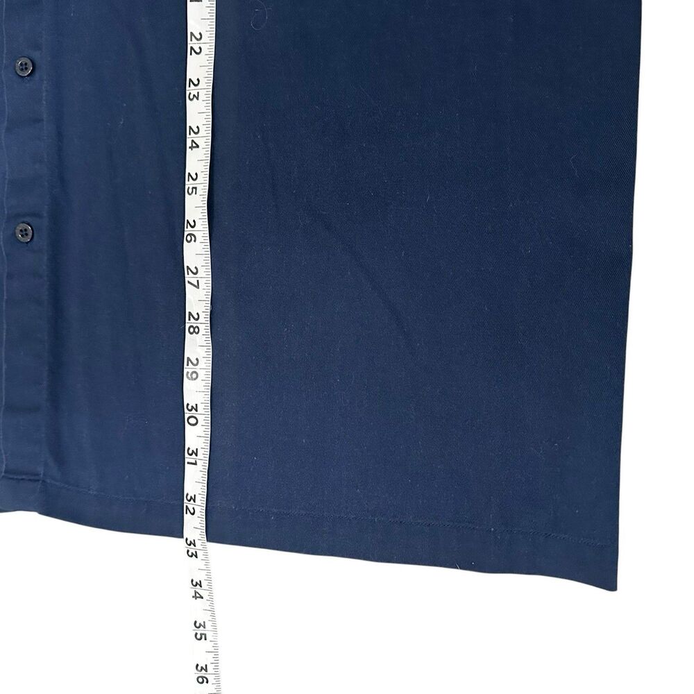 Landshark Lager Button Shirt Mens XXL Mechanic Short Sleeve Blue Embroidered - Picture 6 of 11